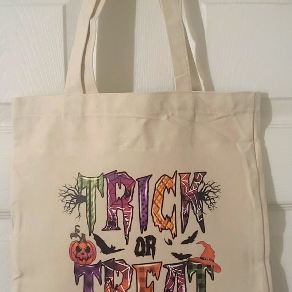 Halloween Trick or Treat Tote Bag - Picture 3 of 5